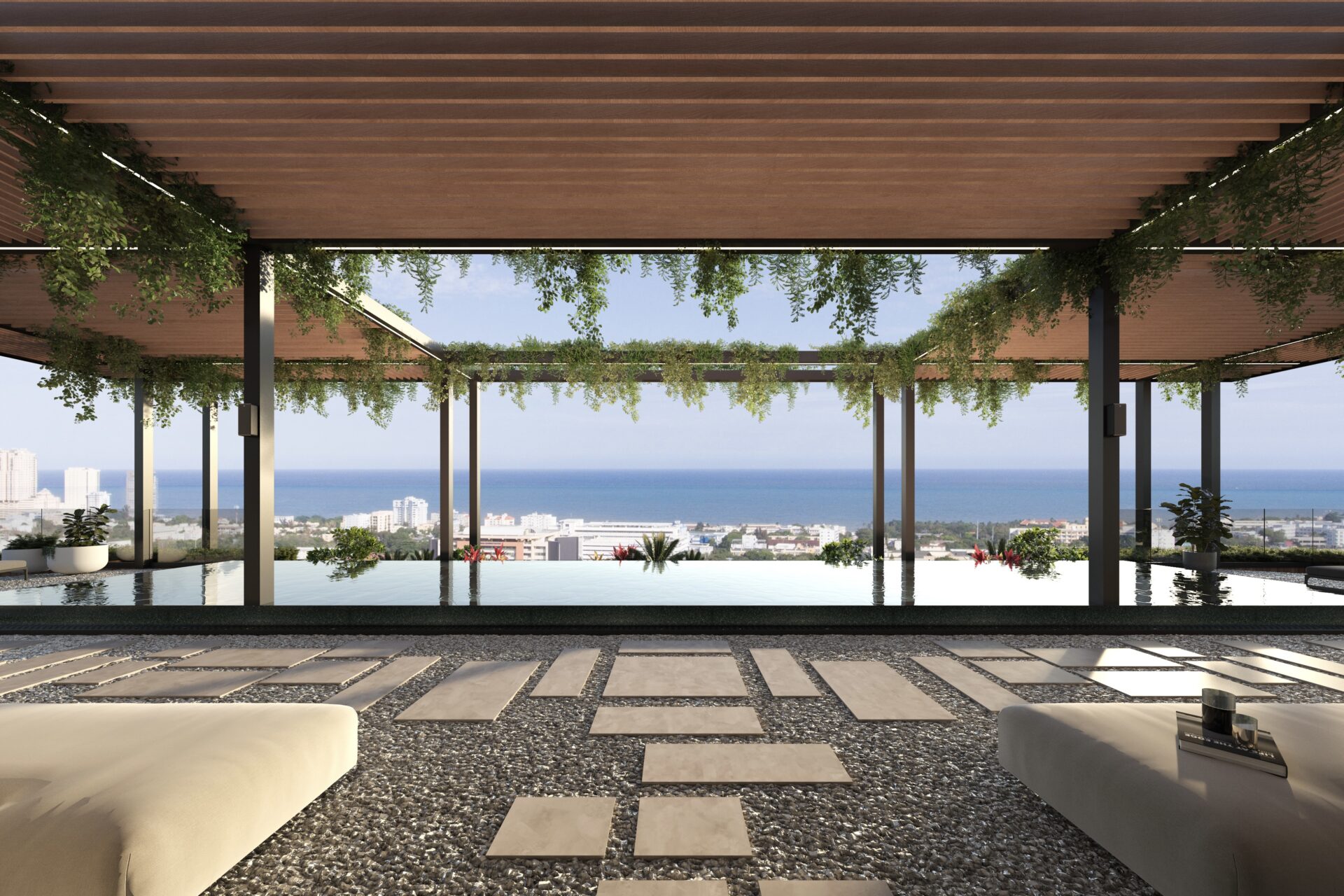 piscina - vista sur
